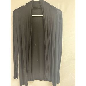 Modern Attraction Womens Long Sleeve Long Line Cardigan Black Size Small